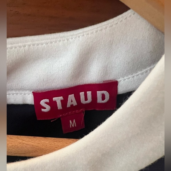 Staud Mini Dolce Dress in Navy - Picture 7 of 9